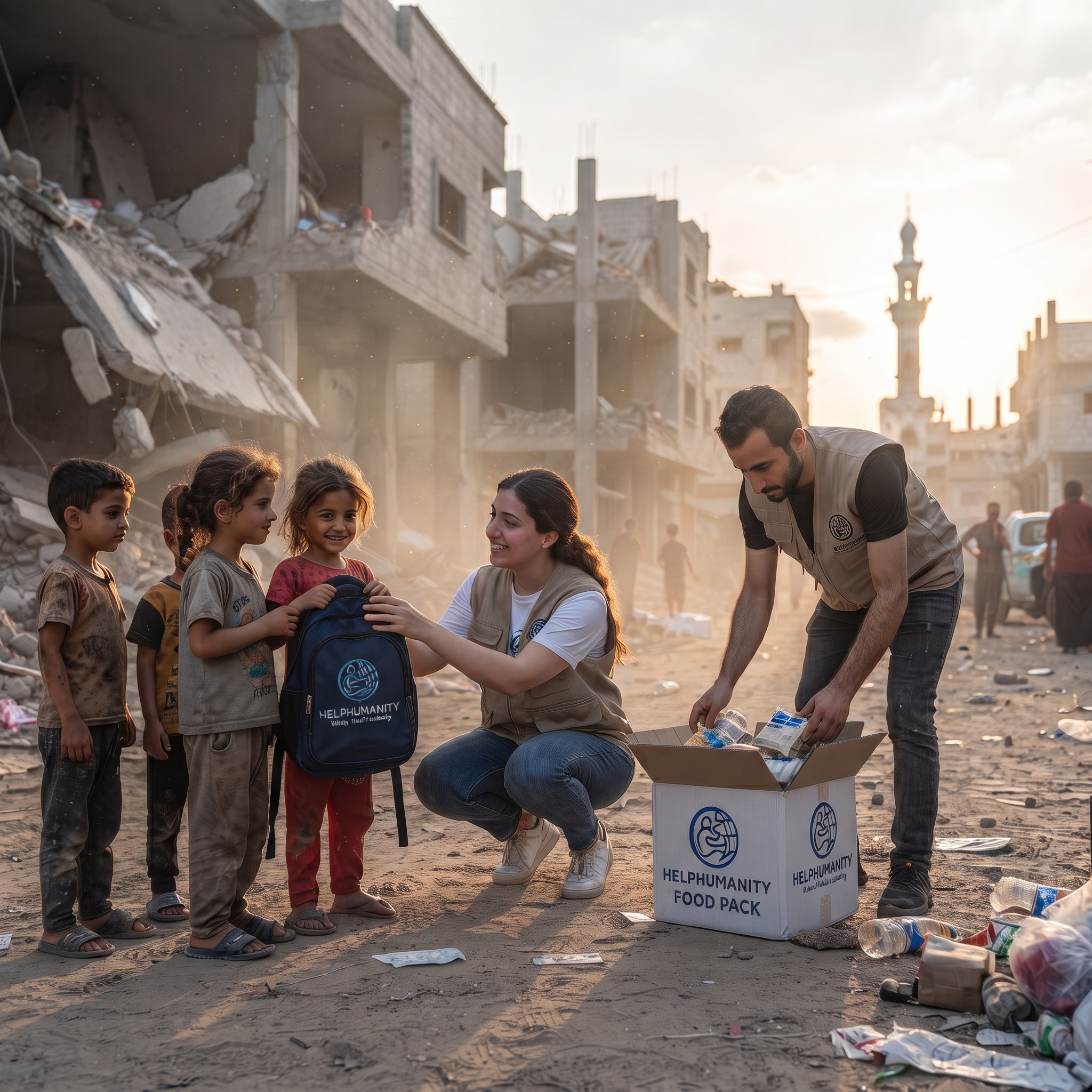 Meal distribution photo